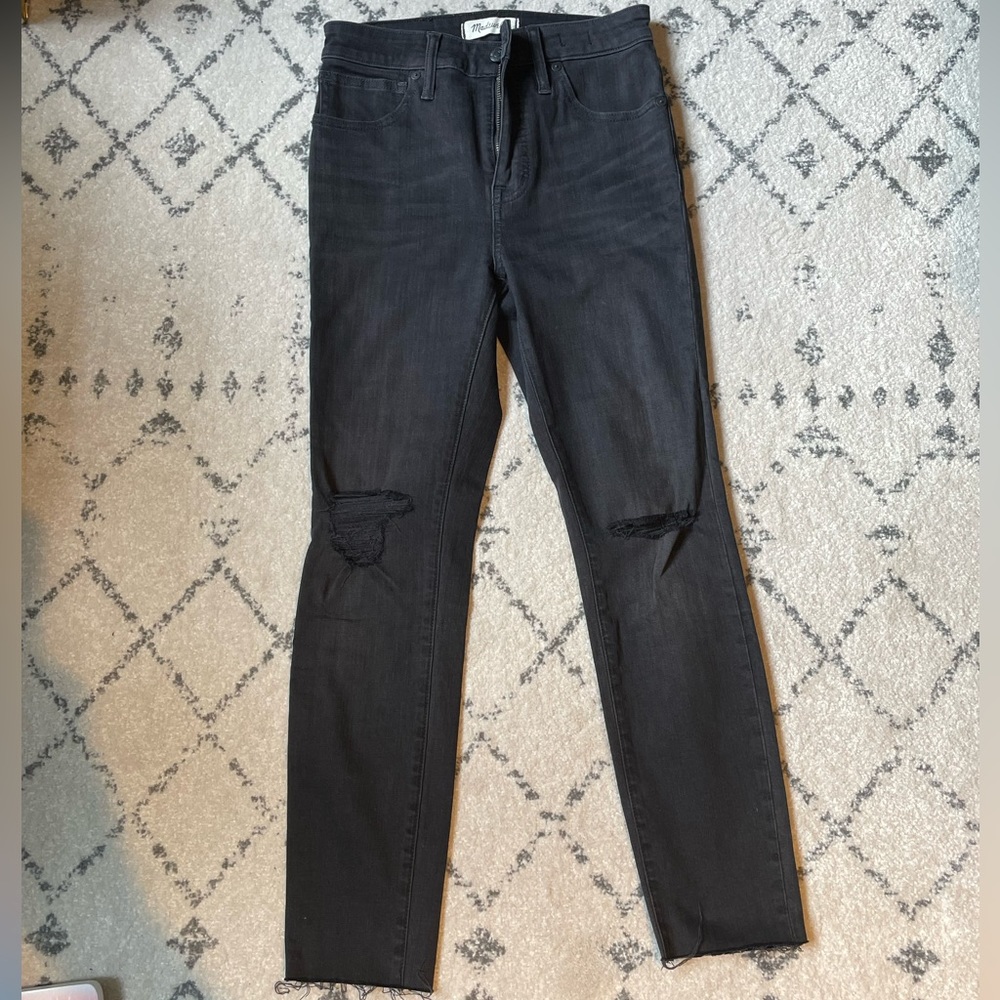 Madewell jeans curvy high rise black wash